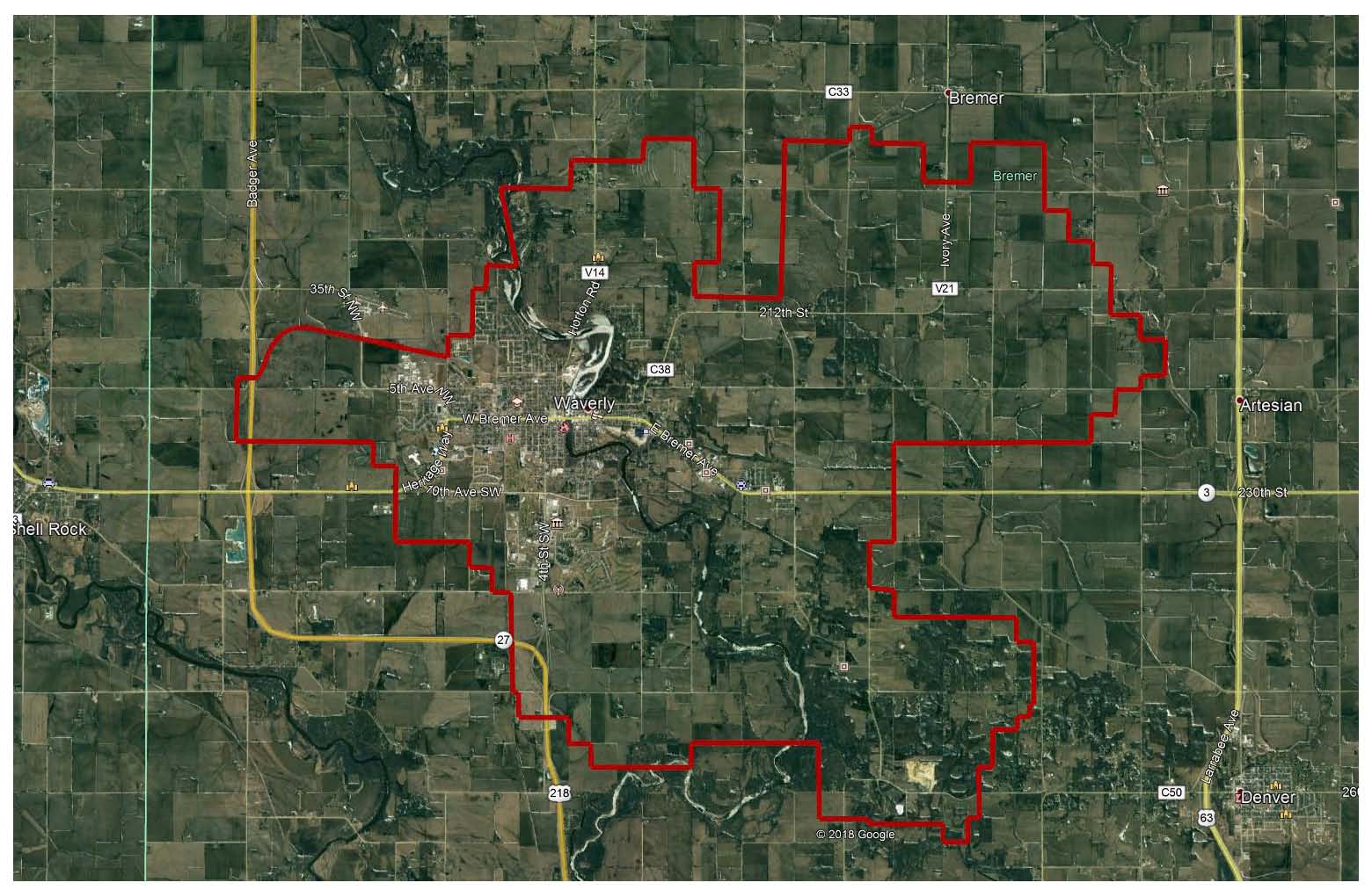 Service Territory Map & Zones Waverly Utilities